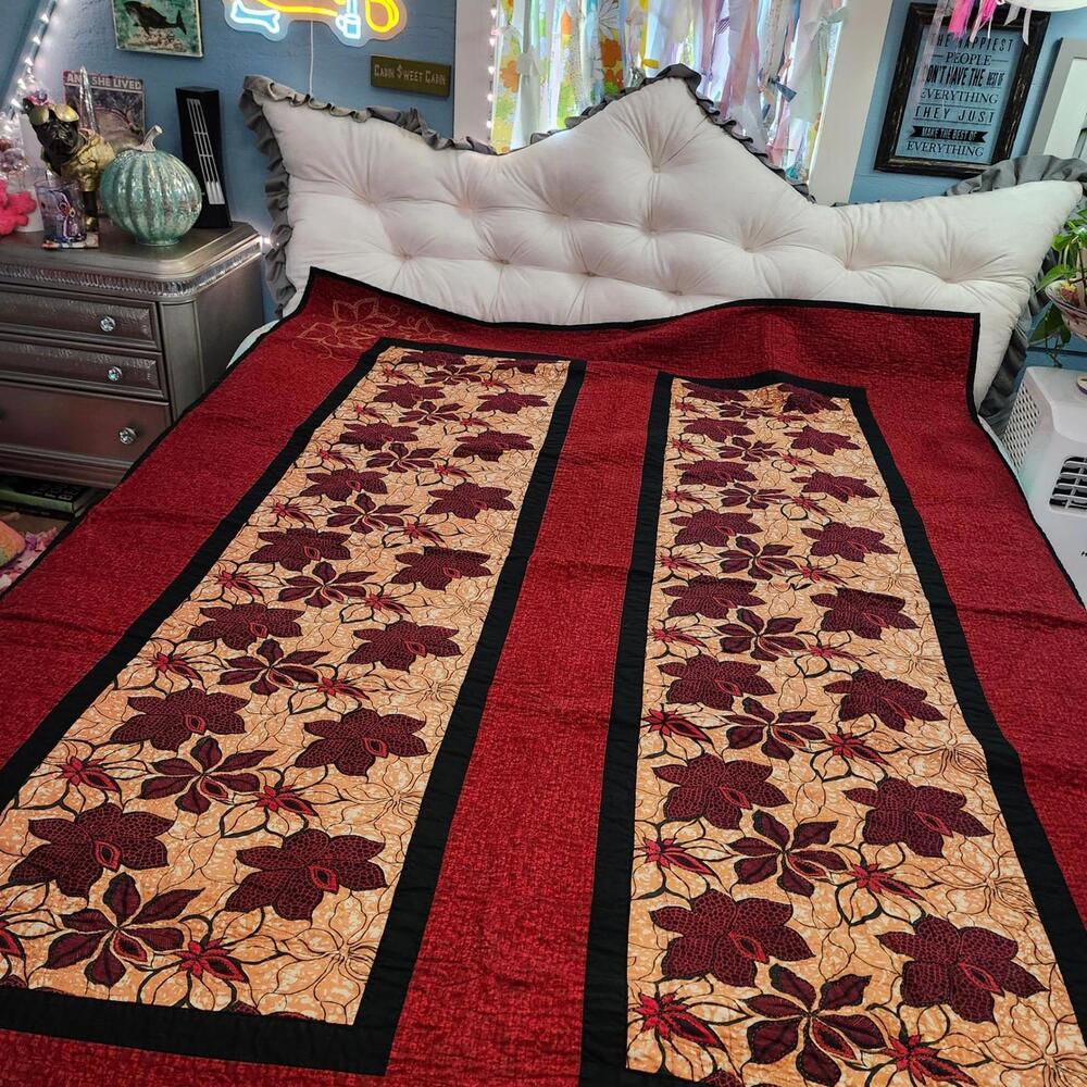 Beautiful Handmade Floral Quilt